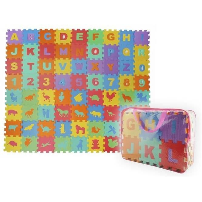 COVOR SPUMA TIP PUZZLE, PENTRU COPII, SPUMA EVA, 72 PIESE, 16X16 CM [10]