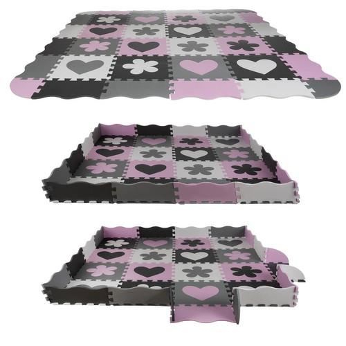 COVOR TIP PUZZLE, PENTRU COPII, SPUMA EVA, 16 PIESE, 30X30 CM, ISOTRADE [5]