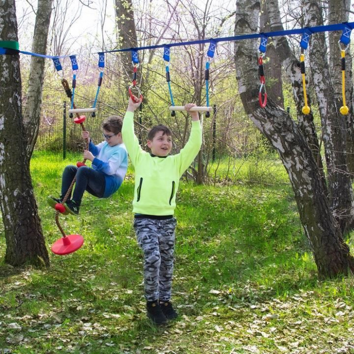 CURSA CU OBSTACOLE, PENTRU COPII, PORTABIL, SET 17 PIESE SI ACCESORII MONTANE, MOTION SPORT ACTIVITIES [10]