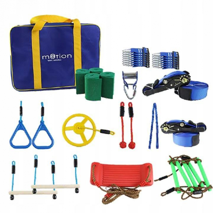 CURSA CU OBSTACOLE, PENTRU COPII, PORTABIL, SET 45 PIESE, MOTION SPORT ACTIVITIES [16]