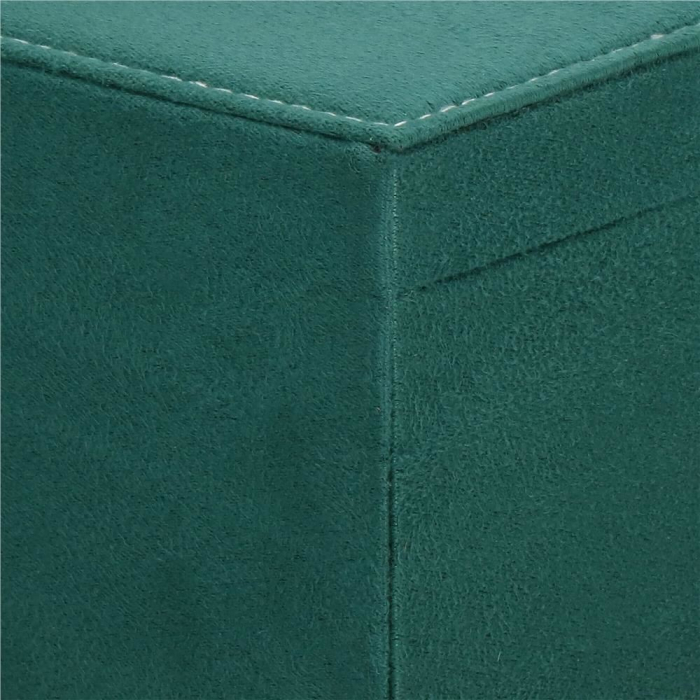 CUTIE PENTRU BIJUTERII, CATIFEA, VERDE, 27X19X10.5 CM, SPRINGOS [10]