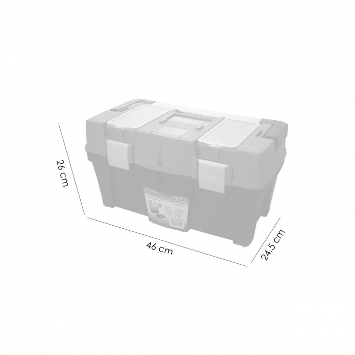 CUTIE PENTRU SCULE CU ORGANIZATOR, MANER ALUMINIU, 46X26X24.5 CM, RICHMANN EXCLUSIVE [5]