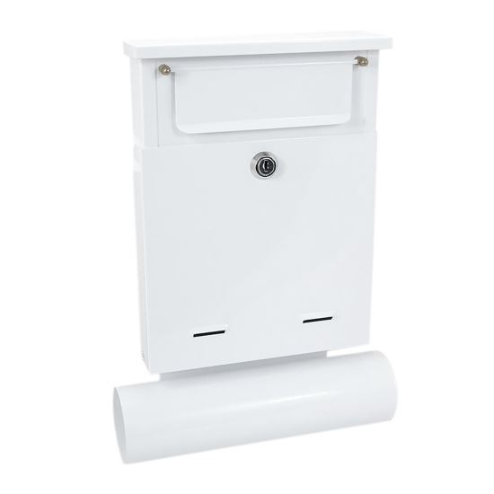 CUTIE POSTALA, CU LOC PENTRU ZIAR, ALB, FORMAT B6, 23X6.5X33.5 CM, DAMECH [1]