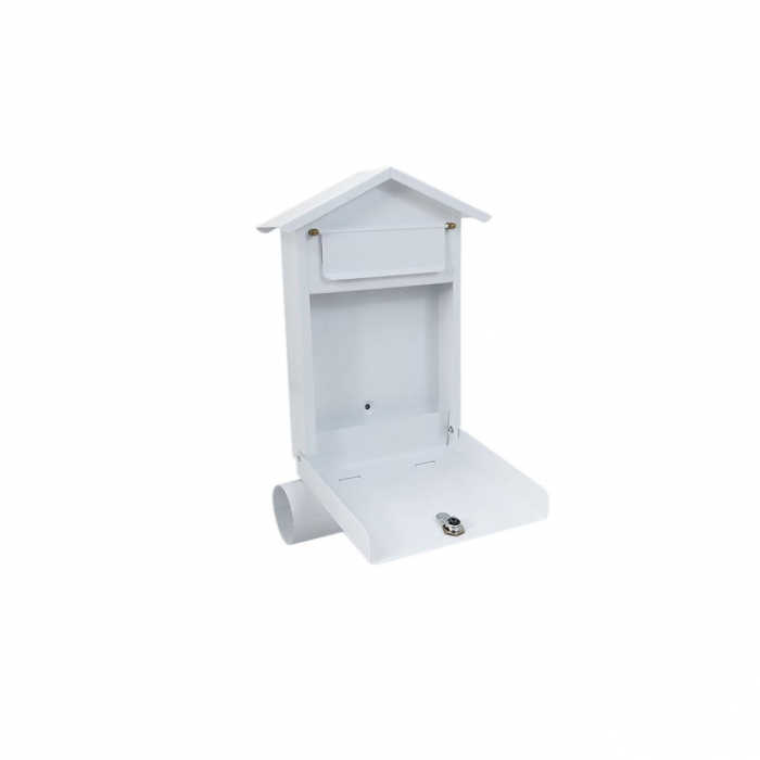 CUTIE POSTALA, CU LOC PENTRU ZIAR, ALB, FORMAT B6, 23X7X37.5 CM, DAMECH [2]