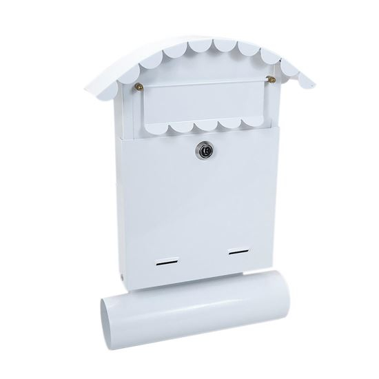 CUTIE POSTALA, CU LOC PENTRU ZIAR, ALB, FORMAT B6, 24.5X7X36.5 CM, DAMECH [1]