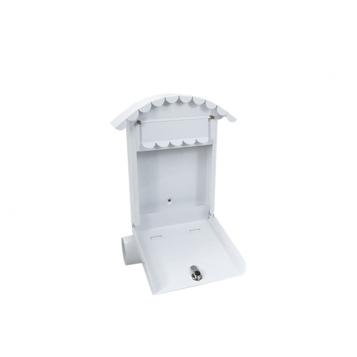 CUTIE POSTALA, CU LOC PENTRU ZIAR, ALB, FORMAT B6, 24.5X7X36.5 CM, DAMECH [2]