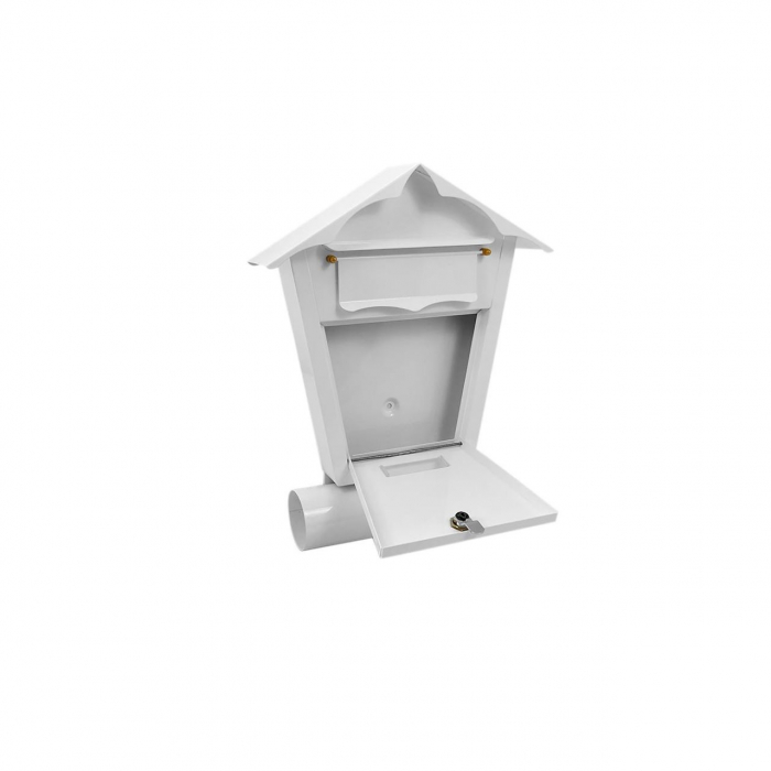 CUTIE POSTALA, CU LOC PENTRU ZIAR, ALB, FORMAT B6, 29.5X7.5X37.5 CM, DAMECH [2]