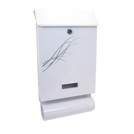 CUTIE POSTALA, CU LOC PENTRU ZIAR, ALB, FORMAT C4, 25X6.5X44.5 CM, DAMECH [1]
