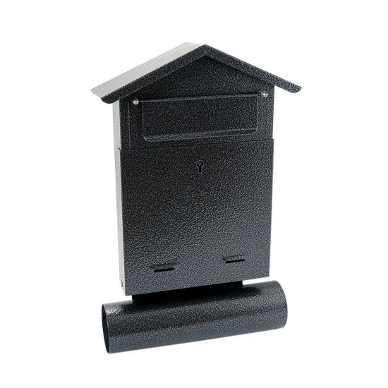 CUTIE POSTALA, CU LOC PENTRU ZIAR, GRI, FORMAT B6, 23X7X37.5 CM, DAMECH [1]