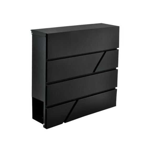 CUTIE POSTALA CU LOC PENTRU ZIAR, OTEL GALVANIZAT, ANTRACIT, 37X10X36.7 CM, MALATEC [1]