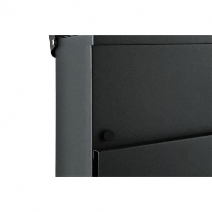 CUTIE POSTALA CU LOC PENTRU ZIAR, OTEL GALVANIZAT, ANTRACIT, 37X10X36.7 CM, MALATEC [10]