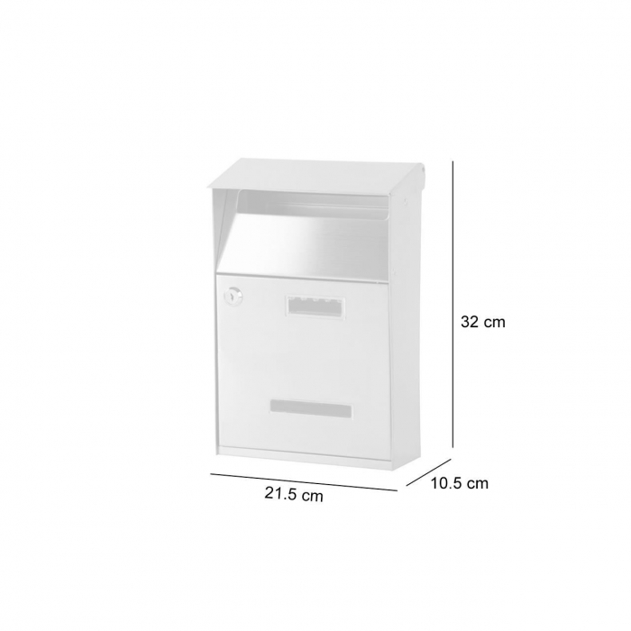 CUTIE POSTALA, INOX, 320X215X105 MM [2]