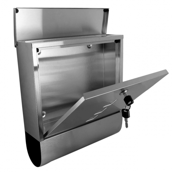 CUTIE POSTALA, LOC ZIAR, INOX, 31X10X34 CM [2]