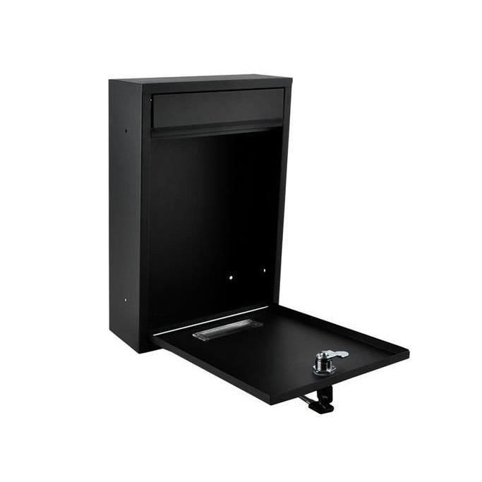 CUTIE POSTALA, OTEL GALVANIZAT, NEGRU, 21.7X8.5X32 CM, MALATEC [9]