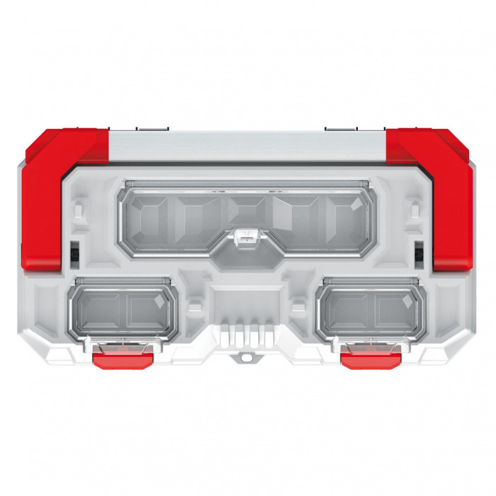 CUTIE SCULE CU ORGANIZER, PROSPERPLAST, TITAN PLUS, MANER ALUMINIU, 49.6X25.8X24 CM [3]