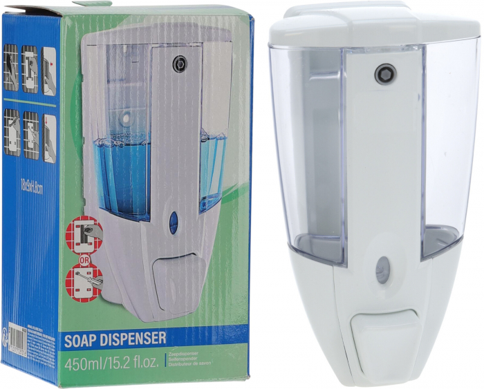 Dispenser de Săpun Lichid, Montare pe Perete, 400 ml [2]