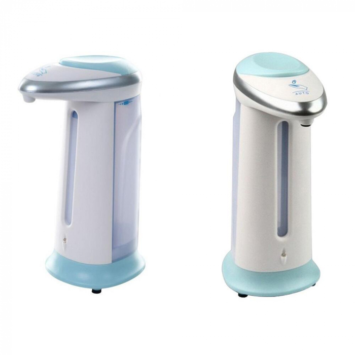 DOZATOR AUTOMAT PENTRU SAPUN LICHID, VERK GROUP, CU SENZOR, PLASTIC, ALB, 4XAAA, 300 ML, 13X20 CM [7]
