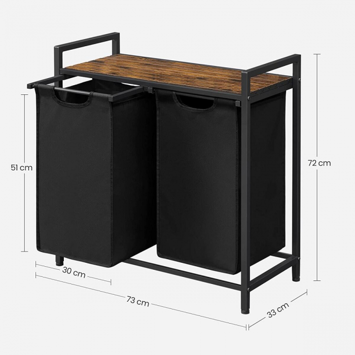 DULAP BAIE, LEOBERT, PLACA MDF, 2 RAFTURI, MARO, 73X33X72 CM [7]