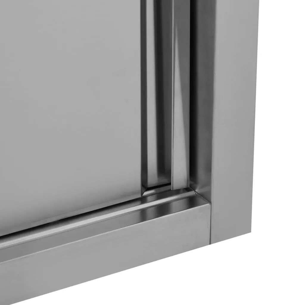 DULAP BUCATARIE CU USI GLISANTE, GRI, 90 X 40 X 50 CM [8]