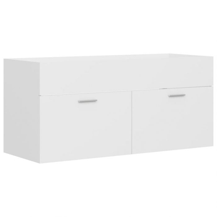DULAP CU CHIUVETA INCORPORATA, ALB, 100 X 38.5 X 46 CM [5]