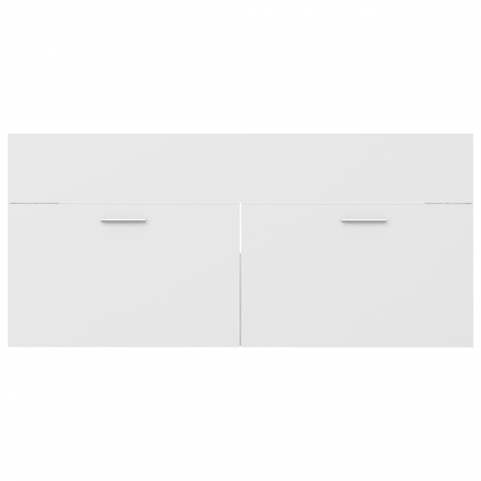 DULAP CU CHIUVETA INCORPORATA, ALB, 100 X 38.5 X 46 CM [6]