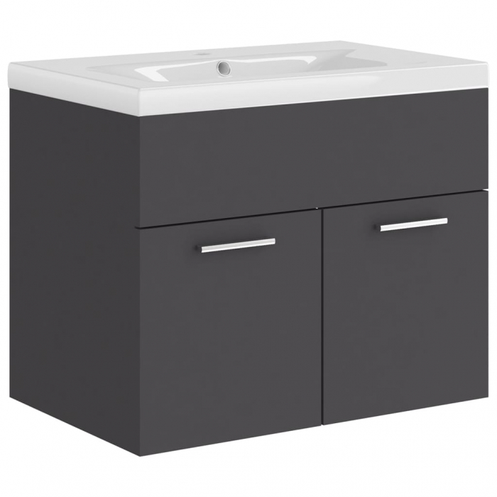 DULAP CU CHIUVETA INCORPORATA, GRI, 60 X 38.5 X 46 CM [2]