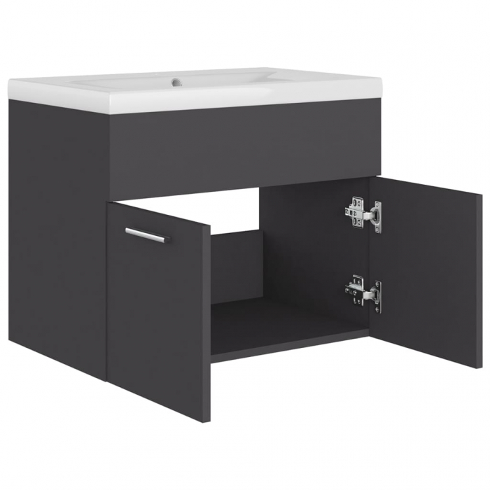 DULAP CU CHIUVETA INCORPORATA, GRI, 60 X 38.5 X 46 CM [5]
