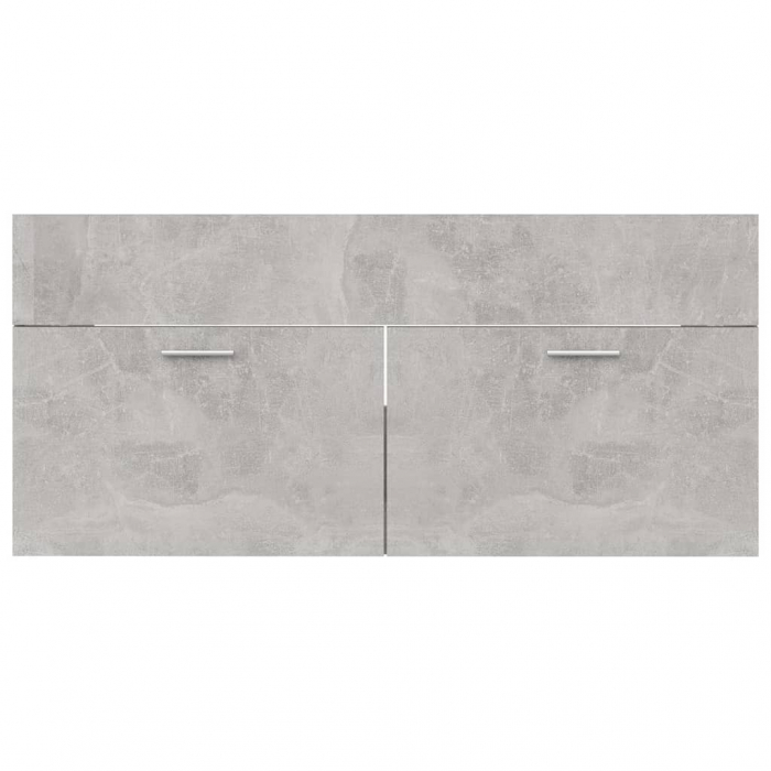 DULAP CU CHIUVETA INCORPORATA, GRI BETON, 100 X 38.5 X 46 CM [6]