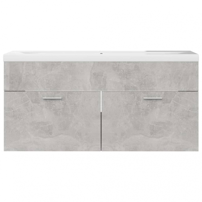 DULAP CU CHIUVETA INCORPORATA, GRI BETON, 100 X 38.5 X 46 CM [8]
