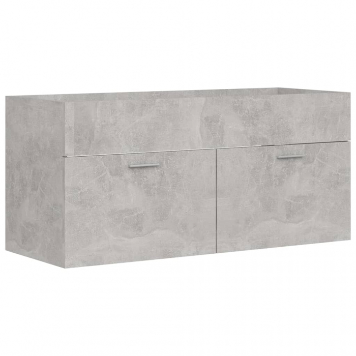 DULAP CU CHIUVETA INCORPORATA, GRI BETON, 100 X 38.5 X 46 CM [5]