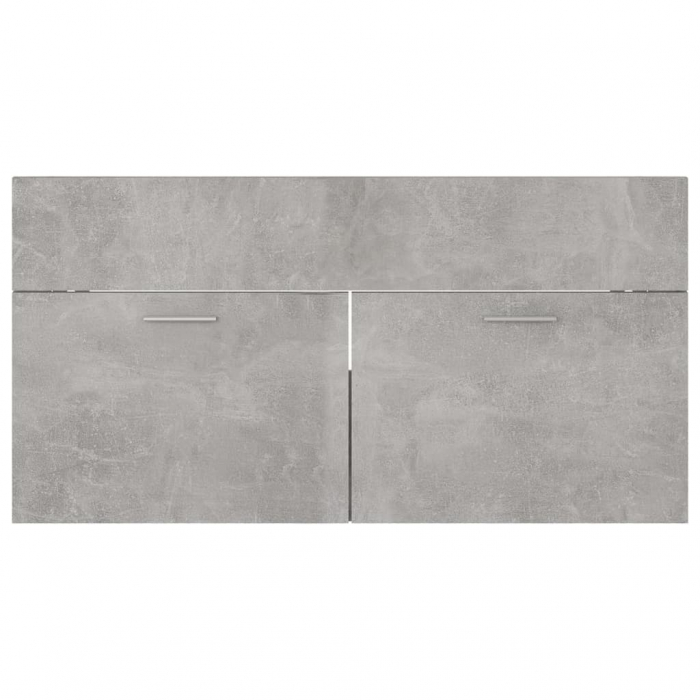 DULAP CU CHIUVETA INCORPORATA, GRI BETON, 90 X 38.5 X 46 CM [8]