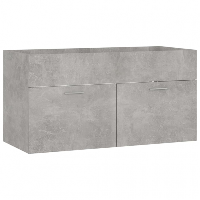 DULAP CU CHIUVETA INCORPORATA, GRI BETON, 90 X 38.5 X 46 CM [6]