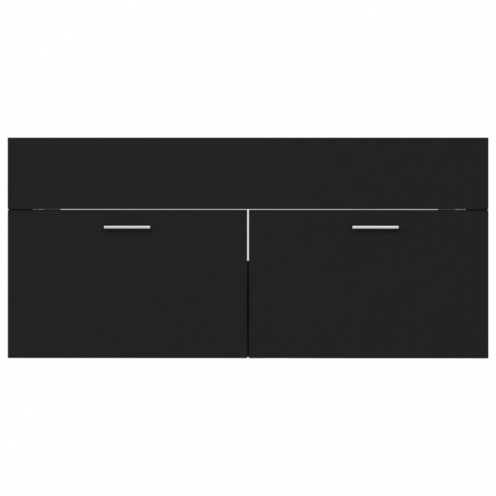 DULAP CU CHIUVETA INCORPORATA, NEGRU, 100 X 38.5 X 46 CM [6]
