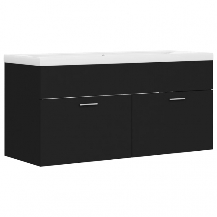 DULAP CU CHIUVETA INCORPORATA, NEGRU, 100 X 38.5 X 46 CM [2]
