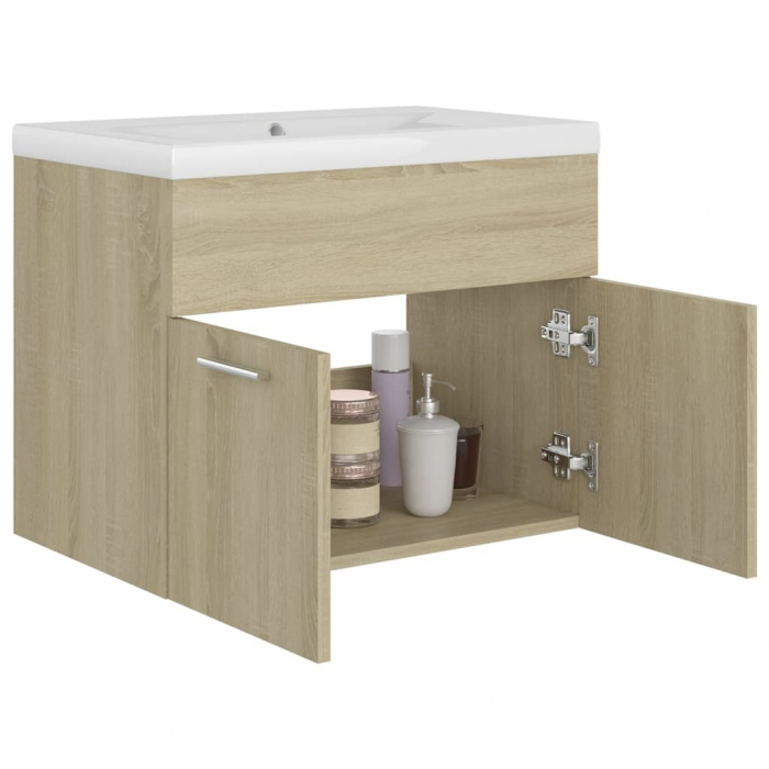 DULAP CU CHIUVETA INCORPORATA, STEJAR SONOMA, 60 X 38.5 X 46 CM [4]