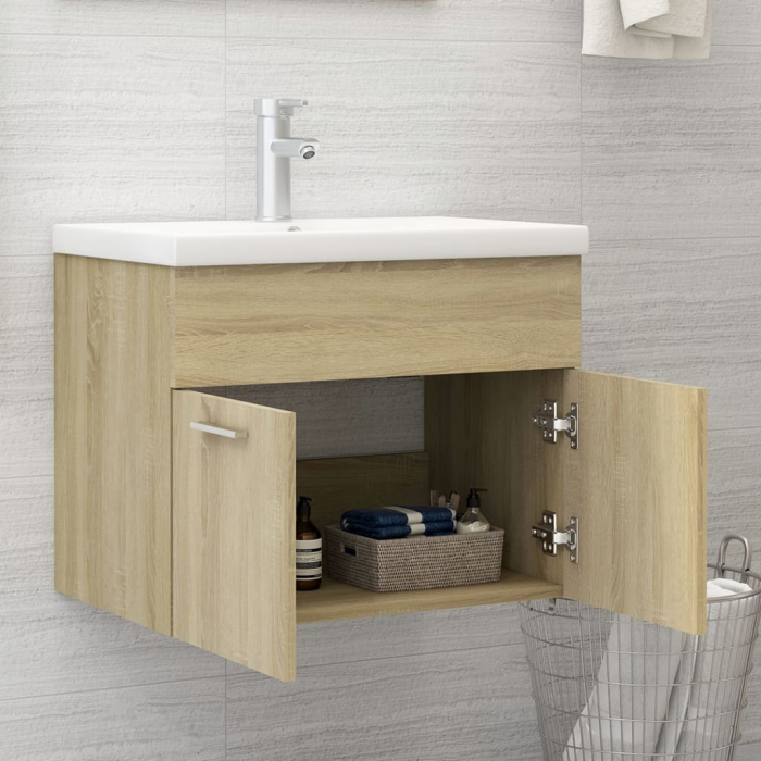 DULAP CU CHIUVETA INCORPORATA, STEJAR SONOMA, 60 X 38.5 X 46 CM [3]