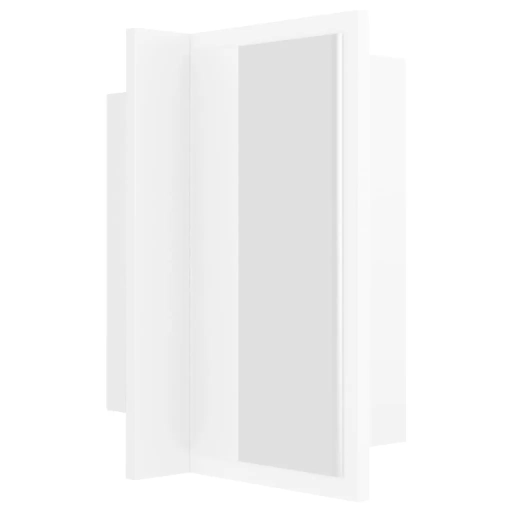 DULAP DE BAIE CU OGLINDA & LED, ALB [11]