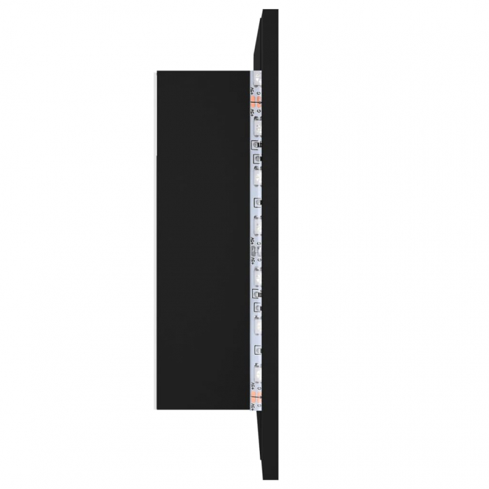 DULAP DE BAIE CU OGLINDA SI LED, NEGRU [10]