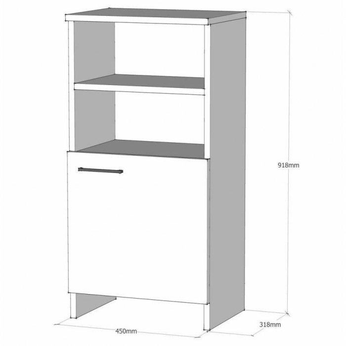DULAP DEPOZITAT INCALTAMINTE, PANTOFAR, PAL MELAMINAT, 4 RAFTURI, ALB, 45X31.8X91.8 CM, RENE, MINAR [2]