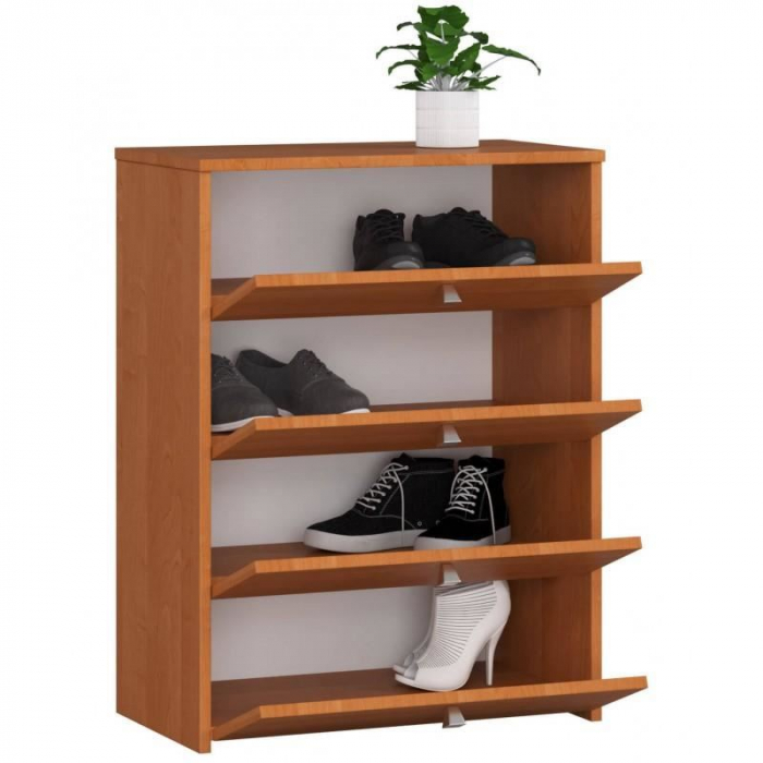 DULAP DEPOZITAT INCALTAMINTE, PANTOFAR, PLACA LAMINATA, 4 SERTARE, ARIN, 60X33X80 CM [2]