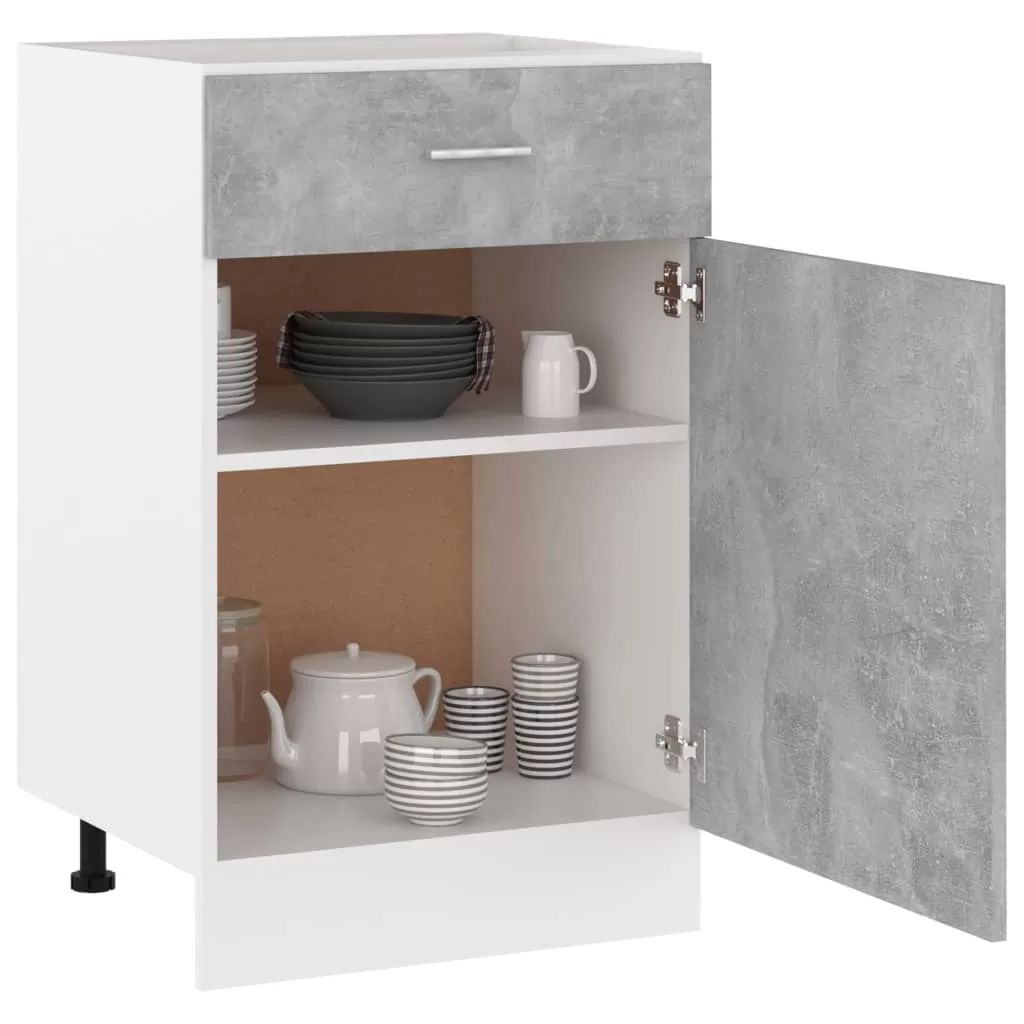 DULAP INFERIOR CU SERTAR, GRI BETON [4]