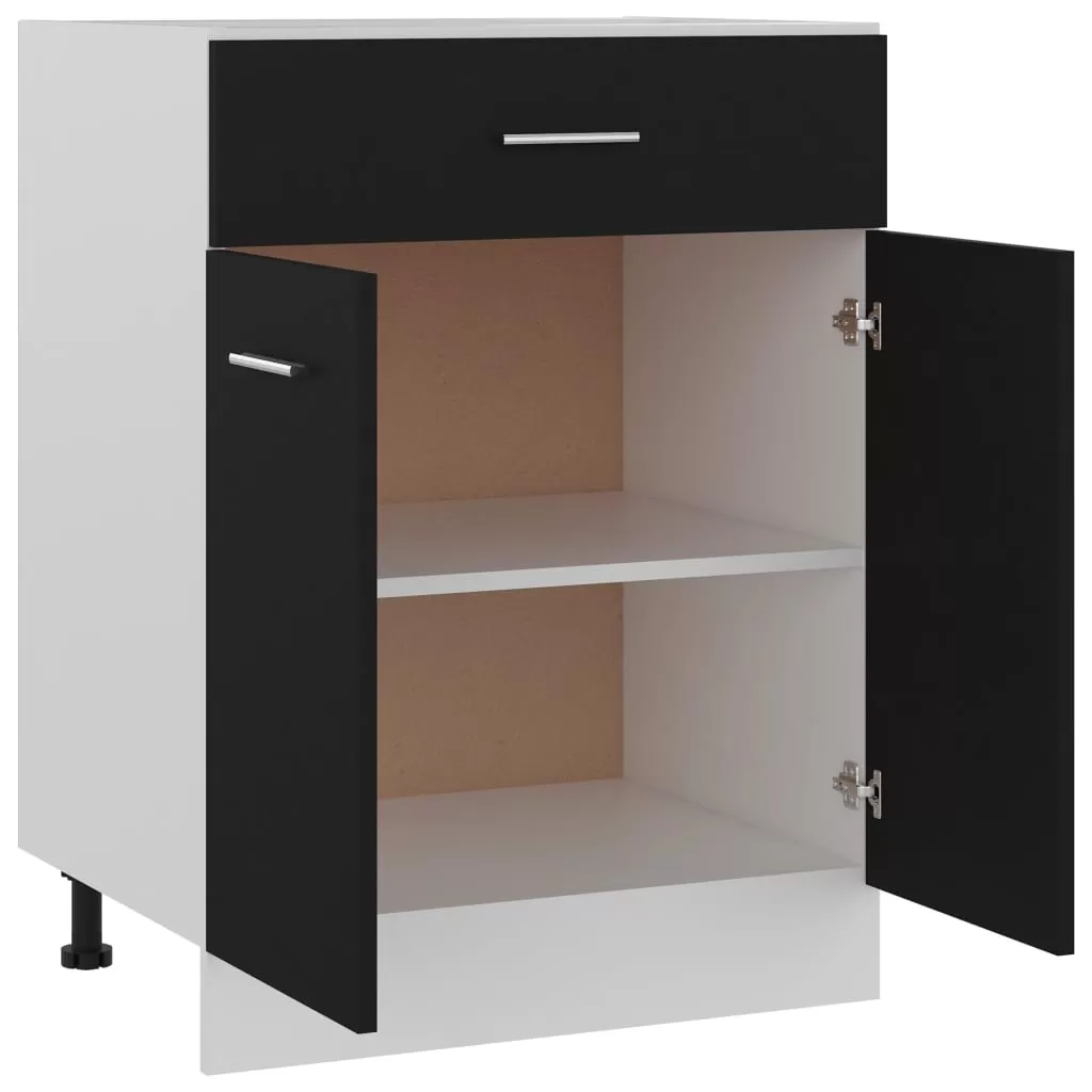DULAP INFERIOR CU SERTAR, NEGRU [4]