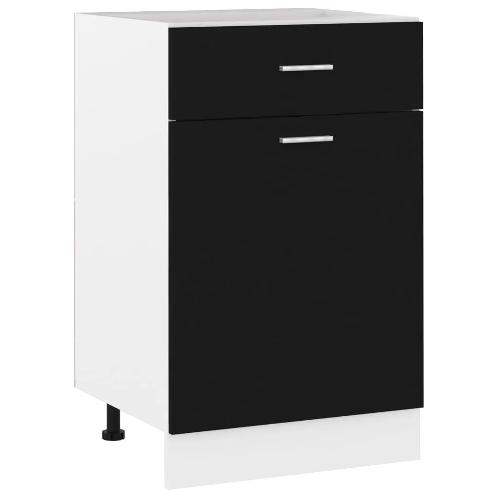 DULAP INFERIOR CU SERTAR, NEGRU [1]