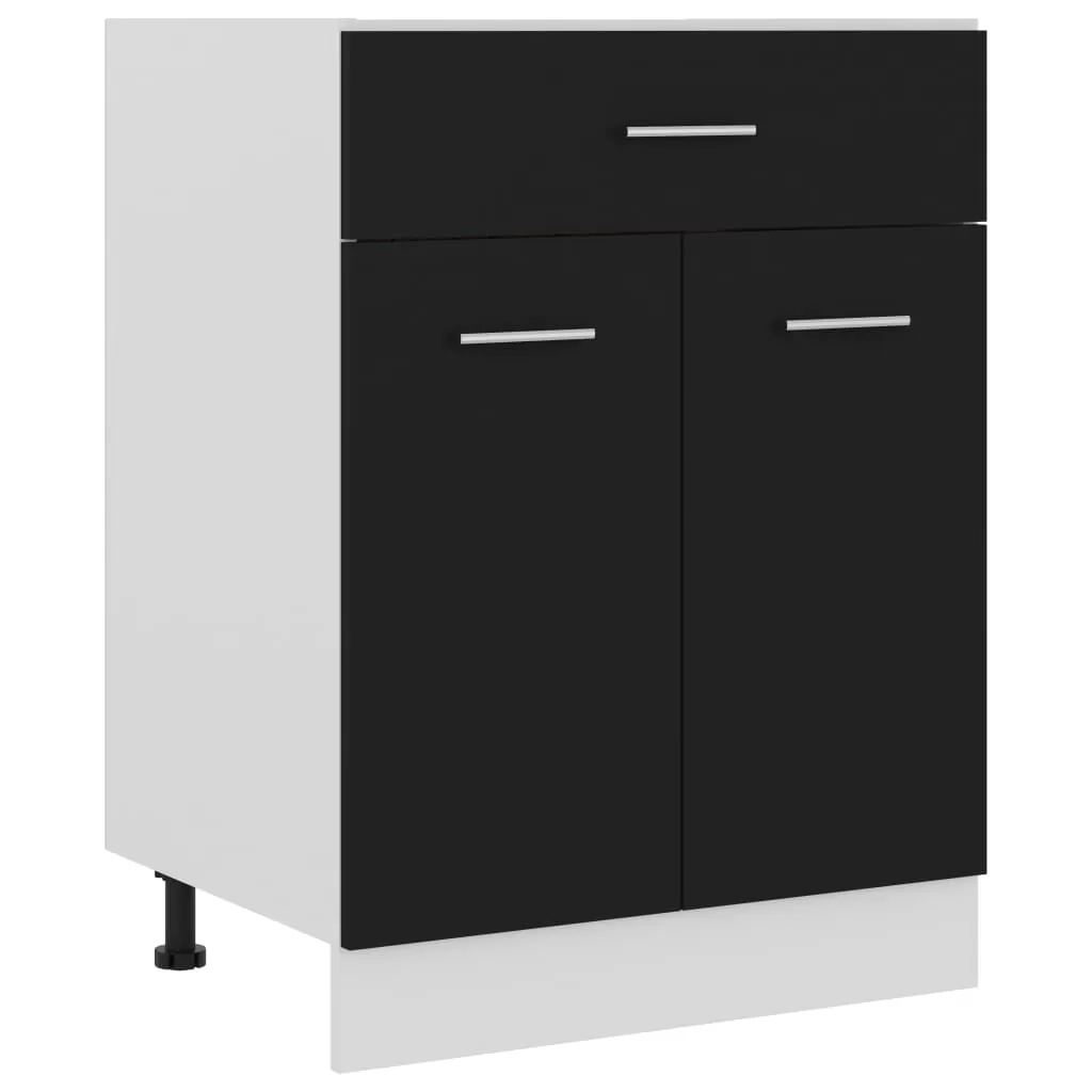 DULAP INFERIOR CU SERTAR, NEGRU [1]