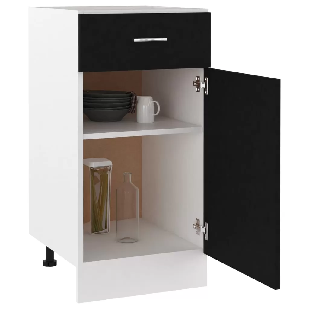 DULAP INFERIOR CU SERTAR, NEGRU [4]