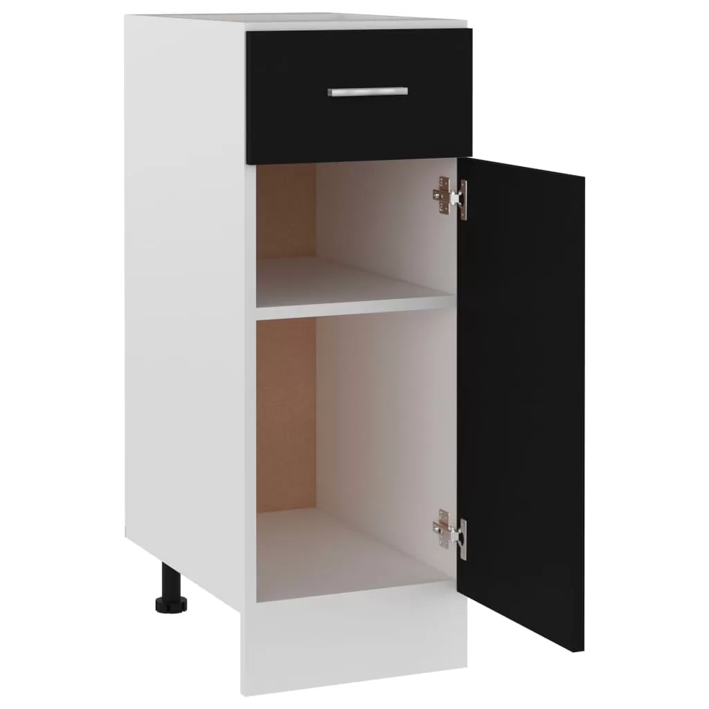 DULAP INFERIOR CU SERTAR, NEGRU [5]