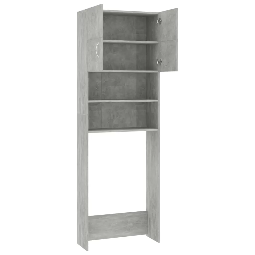 DULAP MASINA DE SPALAT, GRI BETON, 64 X 25.5 X 190 CM [6]