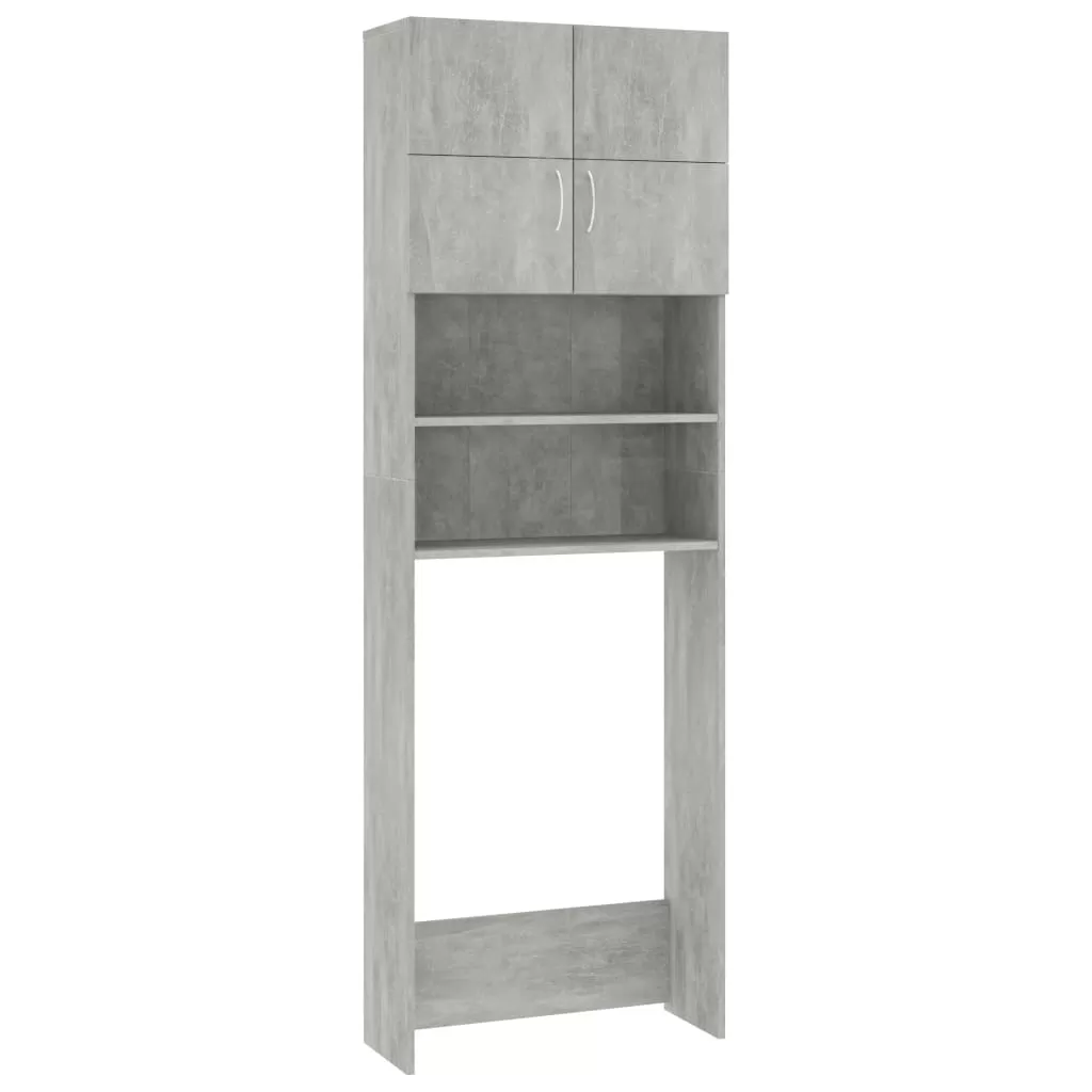 DULAP MASINA DE SPALAT, GRI BETON, 64 X 25.5 X 190 CM [2]