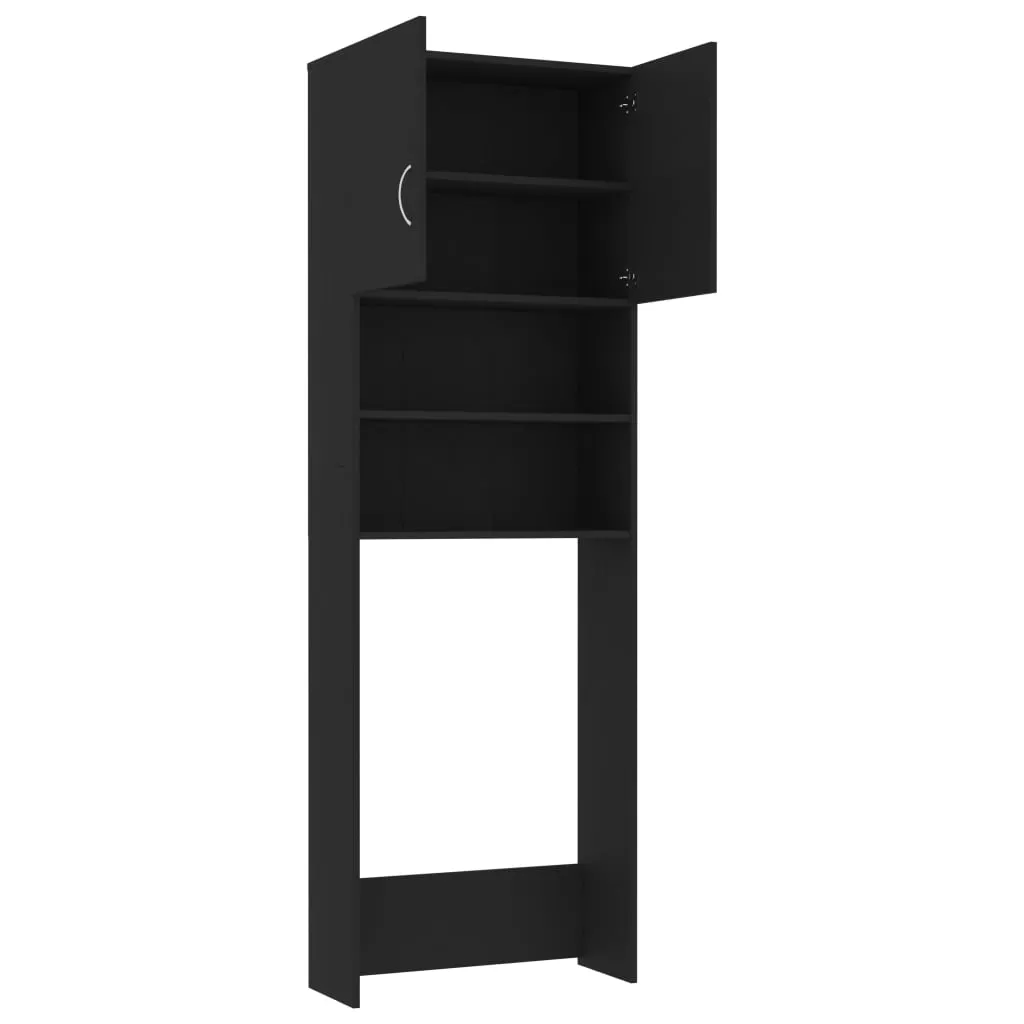 DULAP MASINA DE SPALAT, NEGRU, 64 X 25.5 X 190 CM [5]