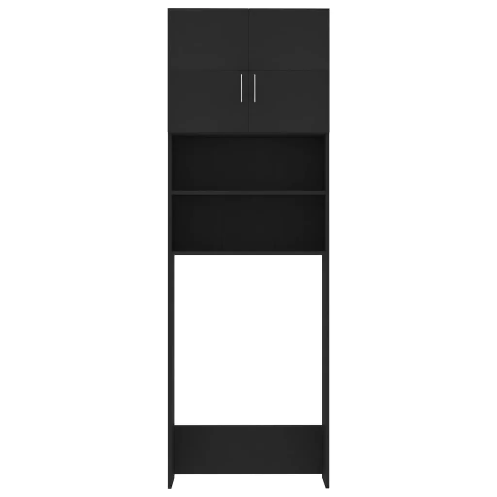 DULAP MASINA DE SPALAT, NEGRU, 64 X 25.5 X 190 CM [6]